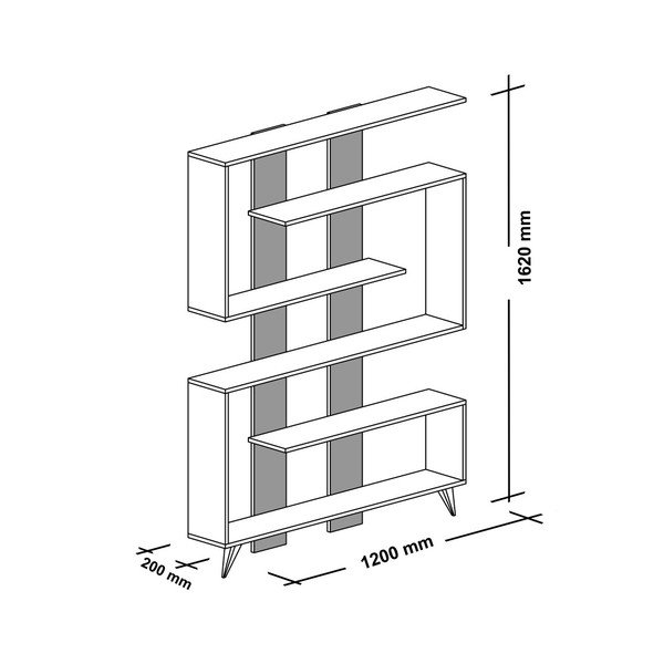 Biblioteca bianca Rain - Woody Fashion-image-1