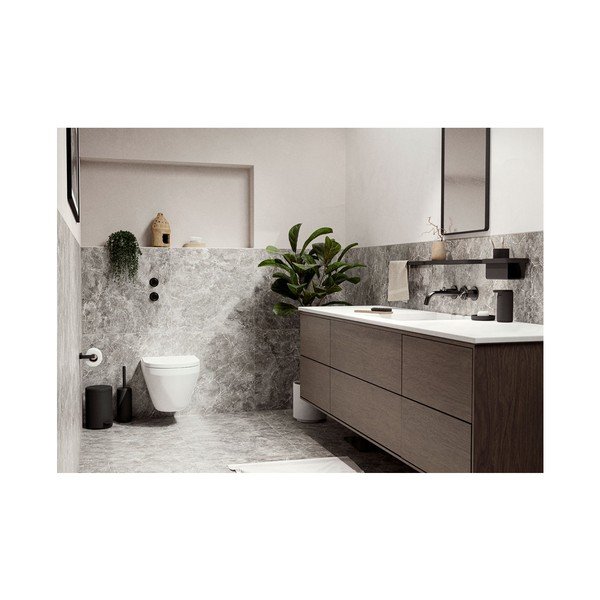 Mensola da parete nera per il bagno Rim - Zone-image-1