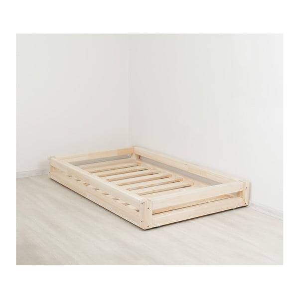 Set di cassetti laccati sotto il letto e 4 gambe allungate, per letto 90 x 180 cm - Benlemi-image-3