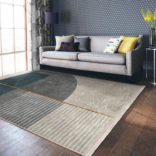 Tappeto blu-grigio 160x230 cm - Mila Home-image-4