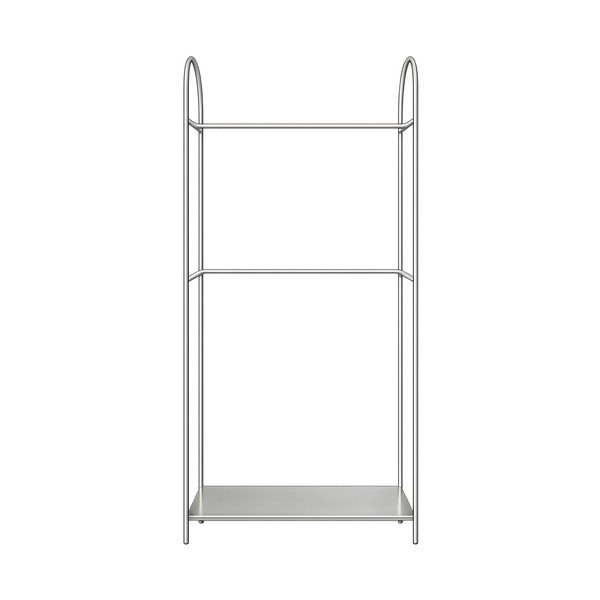 Stand appendiabiti color argento opaco in metallo 92x186x39 cm Arch – Mette Ditmer Denmark