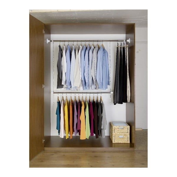 Appendiabiti telescopico in metallo color argento Garment - Wenko-image-2