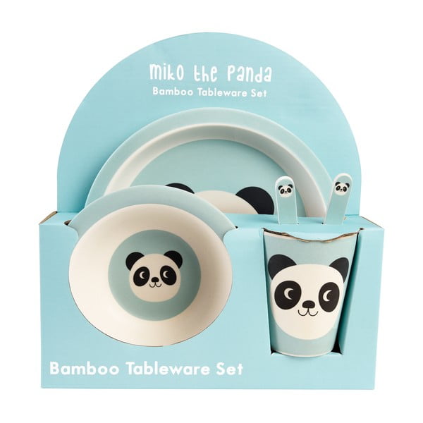 Set di piatti per bambini con panda , 5 pezzi Miko the Panda - Rex London
