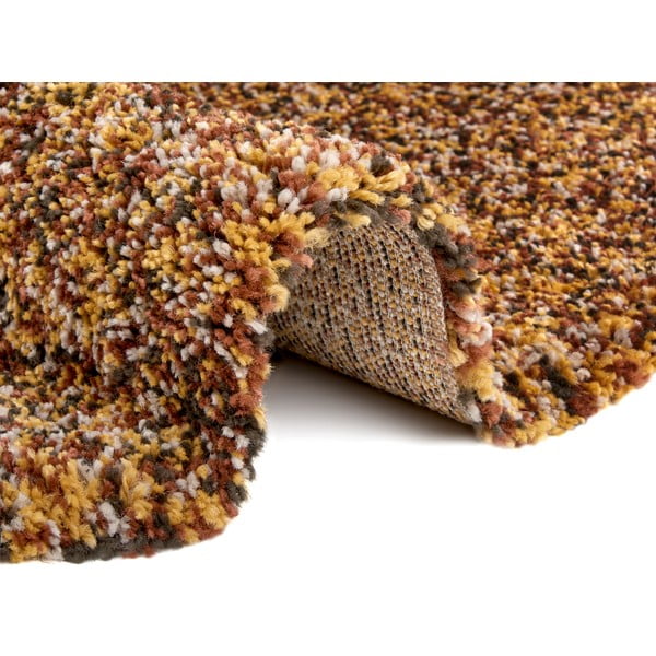 Tappeto rotondo color bronzo ø 160 cm Shag - Hanse Home-image-2