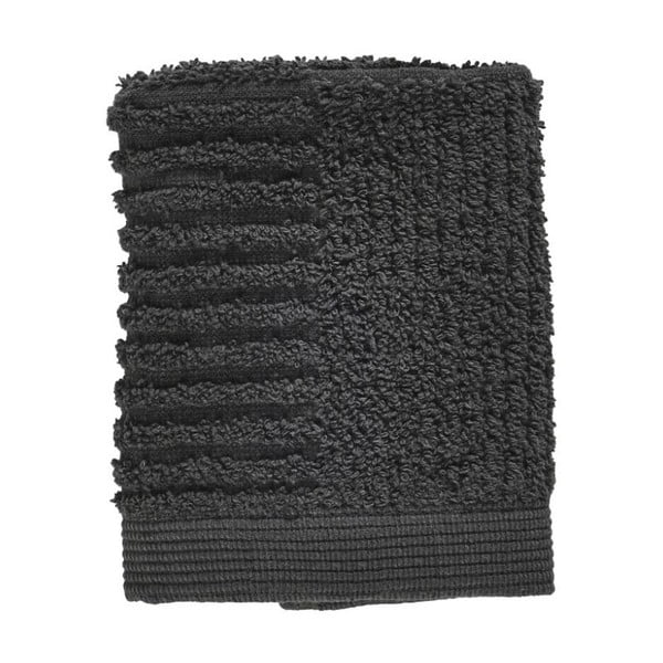 Asciugamano in cotone grigio antracite 30x30 cm Classic - Zone
