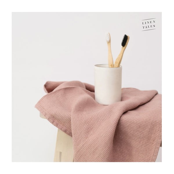 Asciugamano di lino marrone 140x100 cm Cafe Creme - Linen Tales-image-1