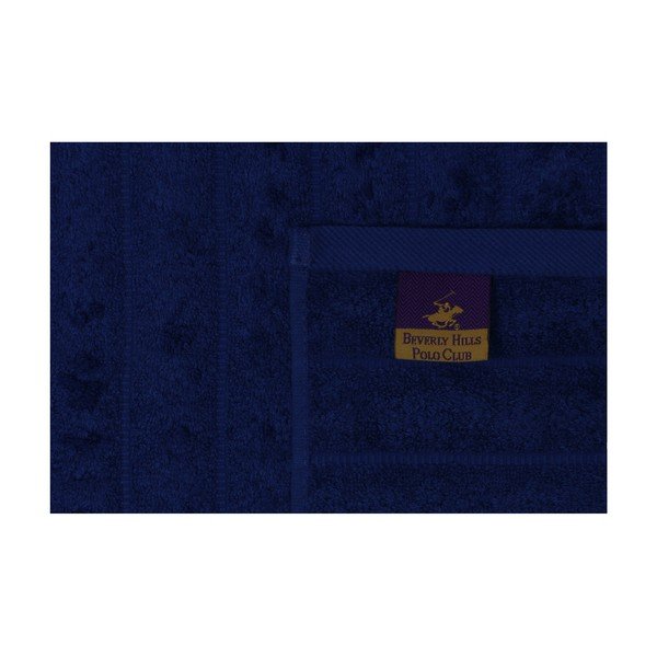 Set di 2 asciugamani blu scuro, 90 x 50 cm - Unknown-image-1