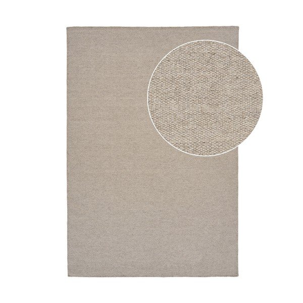 Tappeto grigio tortora in misto lana 200x300 cm Nila – House Nordic-image-4
