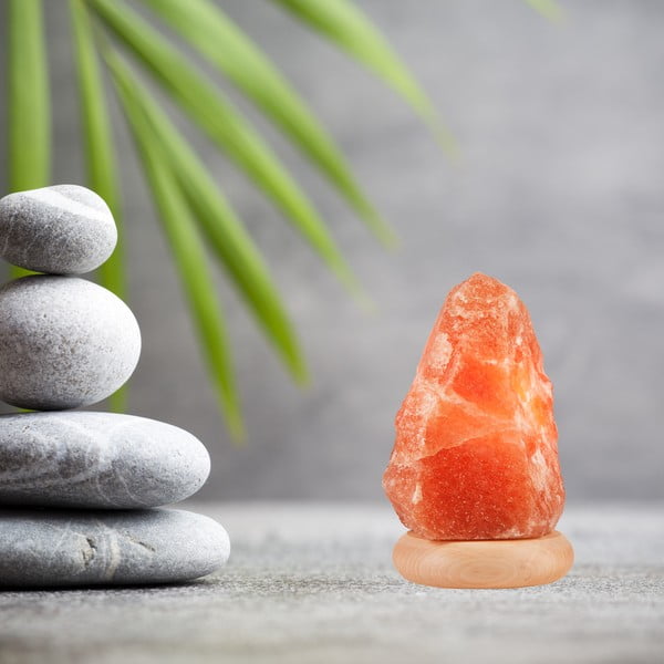 Lampada di sale arancione, altezza 19 cm Sally - LAMKUR-image-1