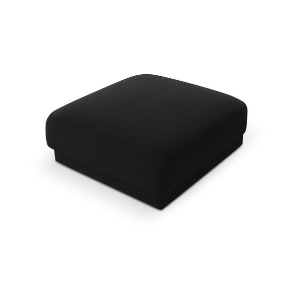Sgabello in velluto nero Miley - Micadoni Home-image-3
