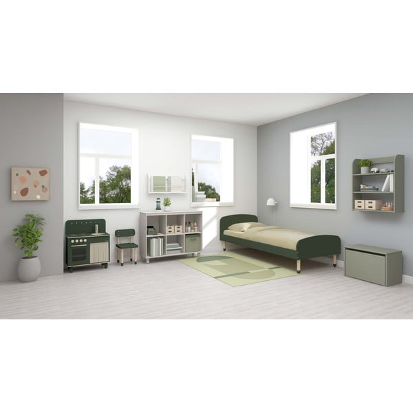 Sedia per bambini verde Dots - Flexa-image-4