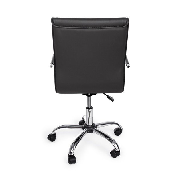 Sedia da ufficio grigio scuro in similpelle Perth – Yes Everyday-image-4