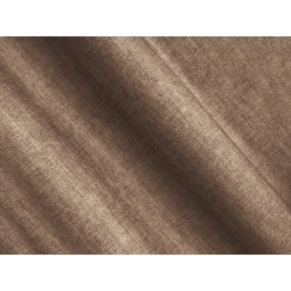 Divano angolare marrone (con penisola a sinistra/a U) con rivestimento in velluto Loretto – Cosmopolitan Design-image-4