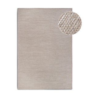 Tappeto beige tessuto a mano in lana 160x230 cm Pradesh Linen White - Elle Decoration