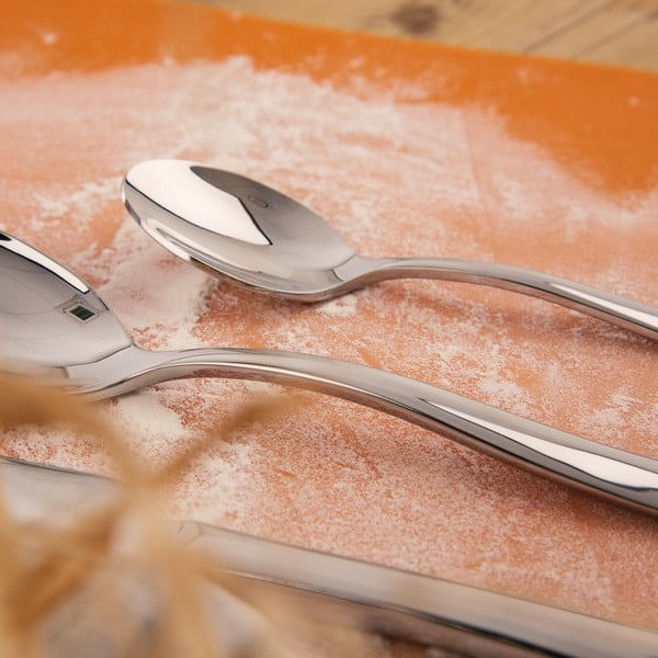 Posate argentate in acciaio inox 24 pz Shape – Orion-image-1