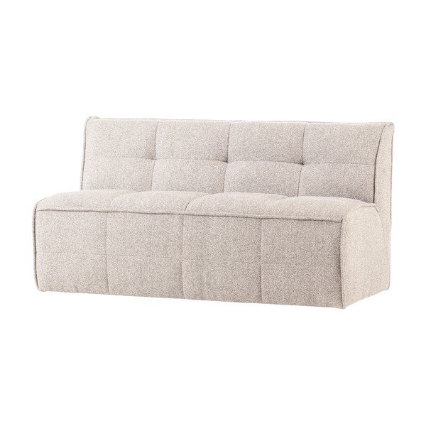 Panchina beige in imbottito con rivestimento in bouclé Cluster – vtwonen-image-2