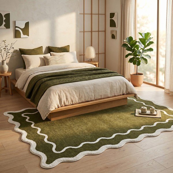Tappeto verde scuro 120x170 cm Dolce - ESTE-image-3