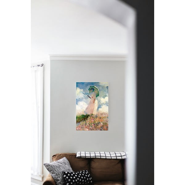 Riproduzione pittorica 30x45 cm Claude Monet - Woman with sunshade - Fedkolor-image-1