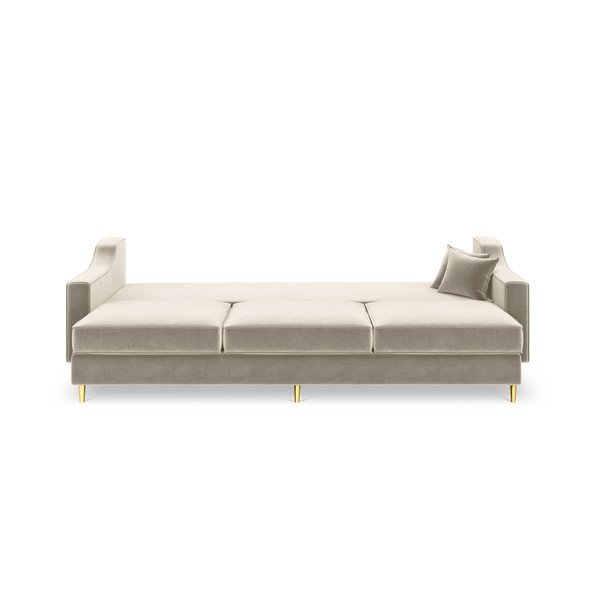 Divano letto a tre posti beige Marigold - Mazzini Sofas-image-2