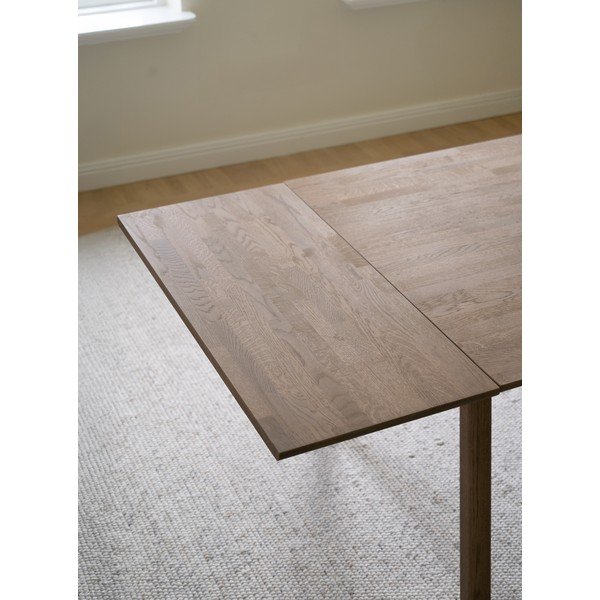 Piano d'appoggio aggiuntivo per tavolo da pranzo in rovere massiccio 95x45 cm Clapperton – Rowico-image-2