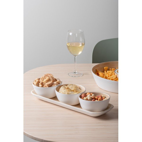 Set da portata in bambù bianco Puro - PT LIVING-image-1