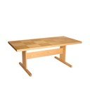 Tavolo da pranzo con effetto rovere 95x195 cm Skak – Hübsch