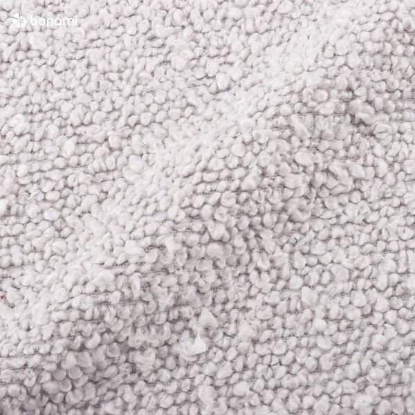 Sgabello grigio chiaro in tessuto bouclé Molino - Micadoni Home-image-3