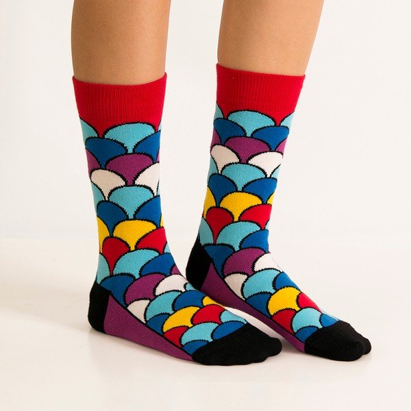 Carta Love You con ventaglio, taglia 41 - 46 - Ballonet Socks-image-1