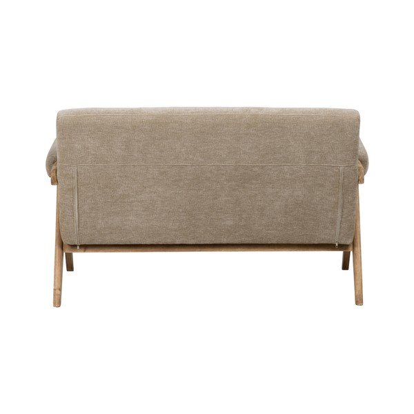Divano beige con rivestimento in ciniglia 134 cm Rest – Ixia-image-3