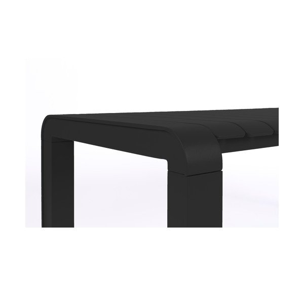 Panca da giardino in metallo nero Vondel - Zuiver-image-4