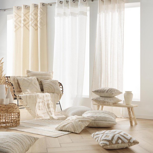 Cuscino decorativo in cotone 60x60 cm Atlas – douceur d'intérieur-image-2