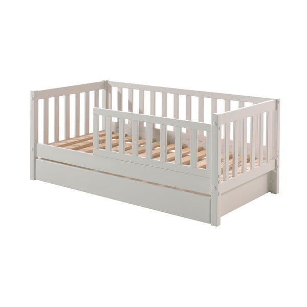 Cassetto bianco sotto il letto dei bambini 70x140 cm Peuter - Vipack-image-2