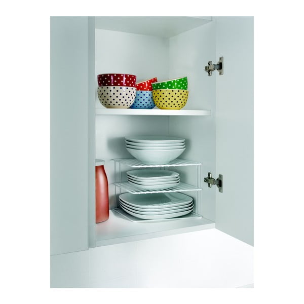 Ripiano aggiuntivo bianco in acciaio 25x25 cm Silos – Metaltex-image-1