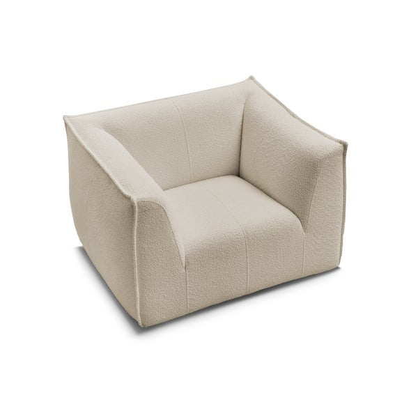 Poltrona beige con rivestimento in bouclé Giorgia – Bobochic Paris-image-4