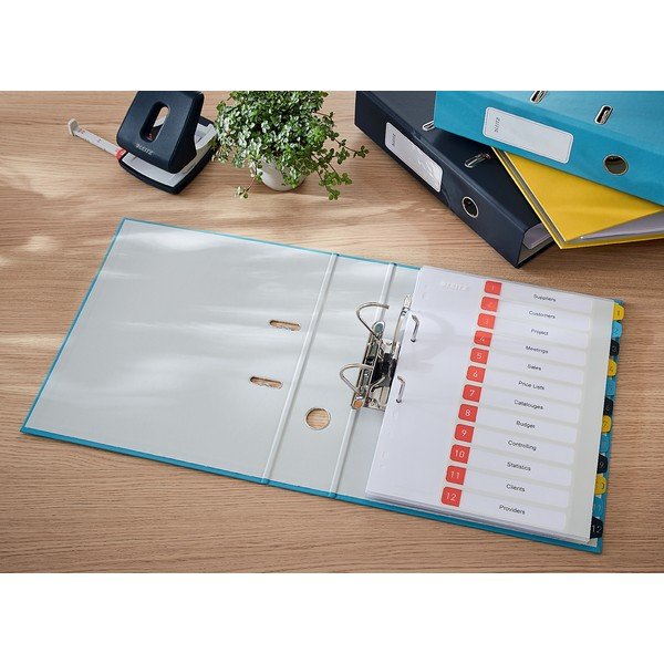 Cartella a leva blu con superficie morbida, A4 Cosy - Leitz-image-1