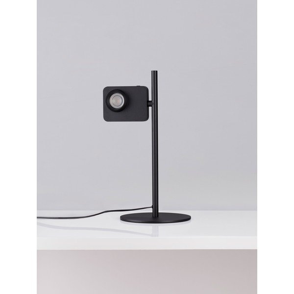Lampada da tavolo LED nera in alluminio con struttura flessibile/con intensità regolabile (altezza totale 46 cm) Kedros – Nova Luce-image-3