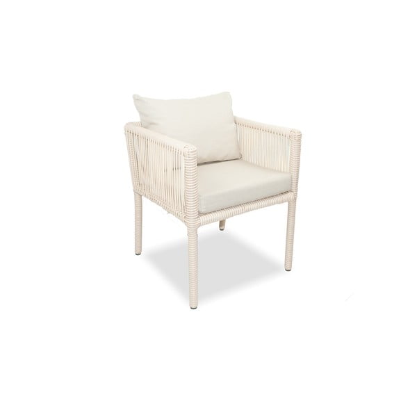 Set da pranzo da giardino in rattan beige per 8 persone Vera 200 - Floriane Garden-image-1