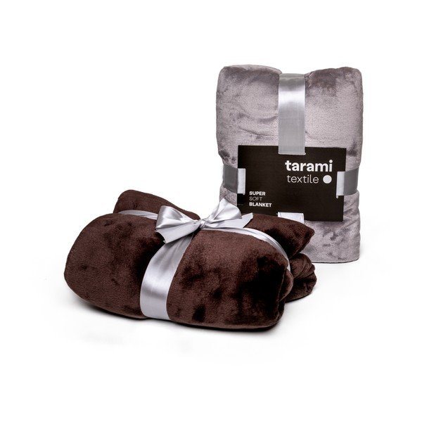 Coperta marrone , 200 x 150 cm - Tarami-image-2