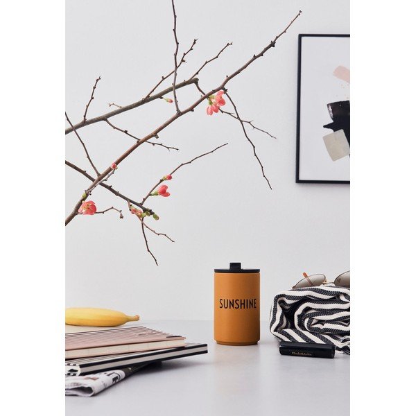 Tazza da viaggio Mustard , 350 ml Sunshine - Design Letters-image-3