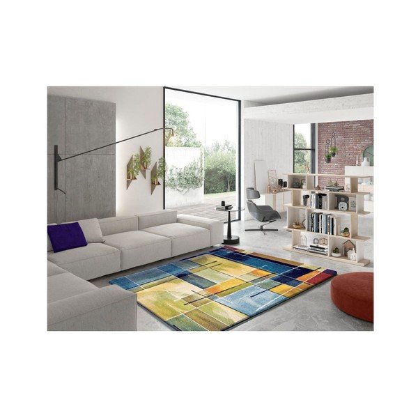 Tappeto blu e giallo , 120 x 170 cm Lenny Multi - Universal-image-1