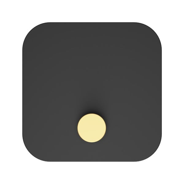 Appendiabiti da parete in metallo nero con ripiano Hang in There - UMAGE-image-3