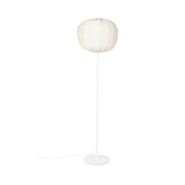 Lampada da terra bianca con paralume in tessuto (altezza 160 cm) Shem - White Label