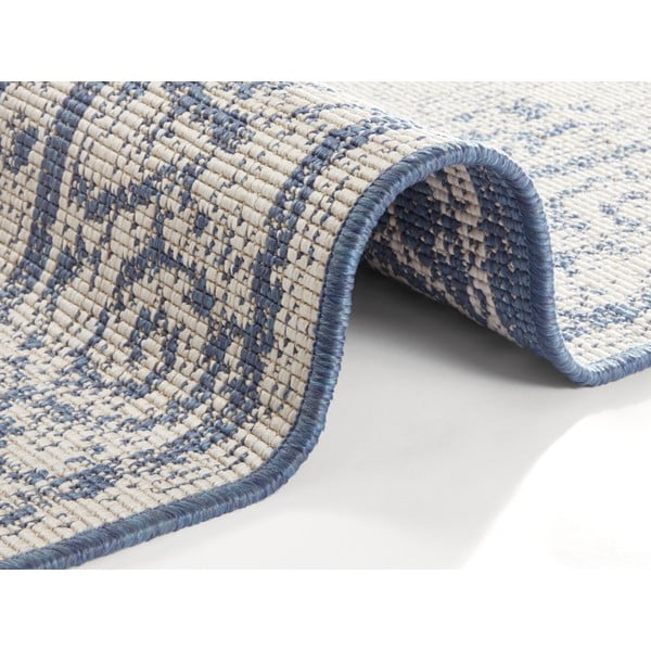Tappeto da esterno blu e crema , 200 x 290 cm Cebu - NORTHRUGS-image-2