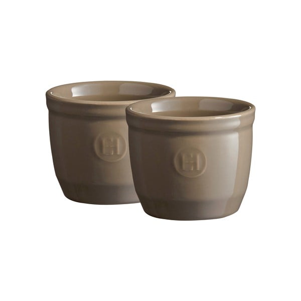 Set di 2 stampi in ramequin grigio finocchio N°8 - Emile Henry