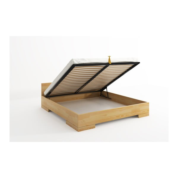 Letto matrimoniale in pino con contenitore SKANDICA Spectrum, 140 x 200 cm - Skandica-image-4