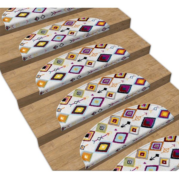 Gradini per scale in set da 16 pezzi 65x20 cm Ethnic - Vitaus-image-1