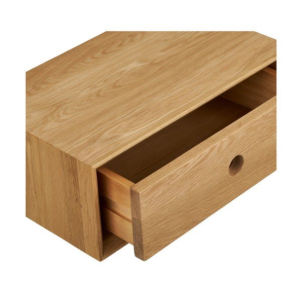 Mensola colore naturale chiaro in rovere massiccio 40 cm Luzern – House Nordic-image-4