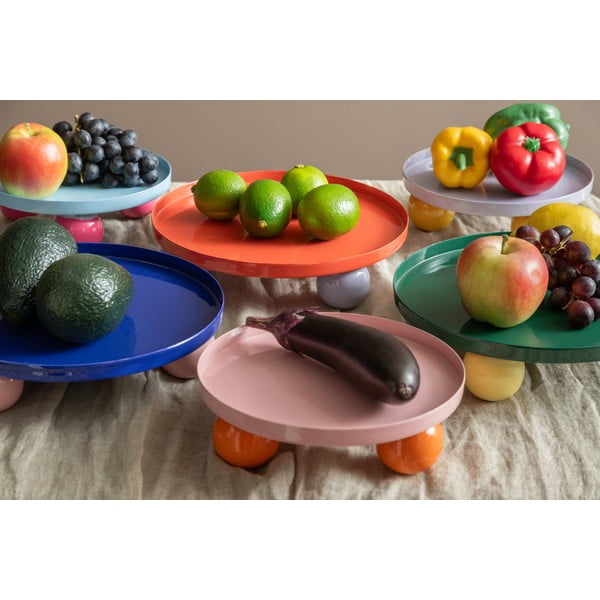 Vassoio decorativo in metallo ø 20 cm Double Funky – PT LIVING-image-1