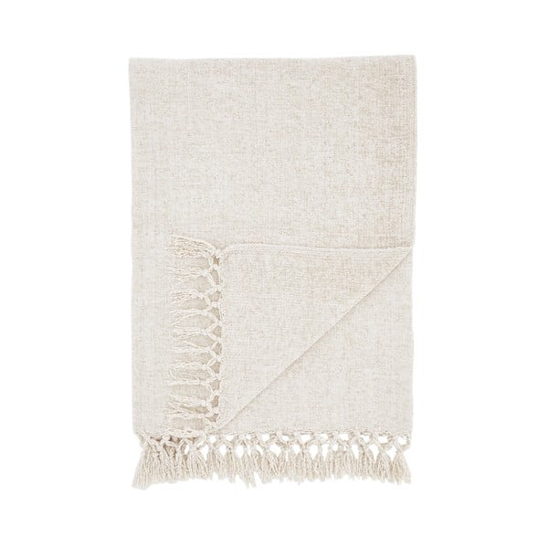 Coperta color crema in ciniglia 130x170 cm Wilson – Catherine Lansfield