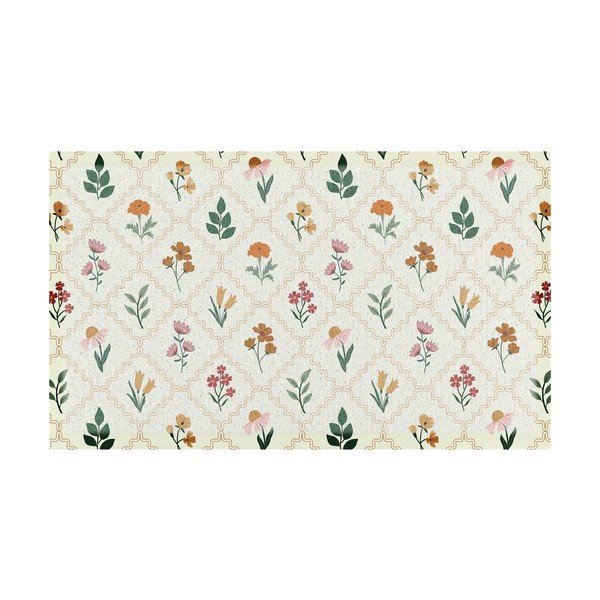 Zerbino in PVC 40x70 cm Vintage Floral Stamp – Artsy Doormats